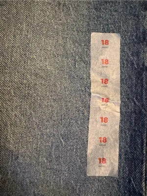 Old Navy Mid‑Rise Slouchy Straight Leg Jeans – Size 18 Petite, NWT thumbnail 3