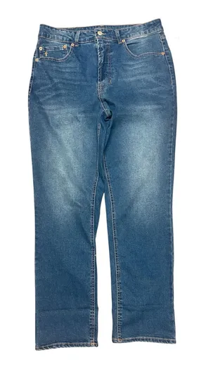 Frye Stevie Straight Leg Cotton Blend Medium Wash Denim Jeans Size 10/30 thumbnail 1