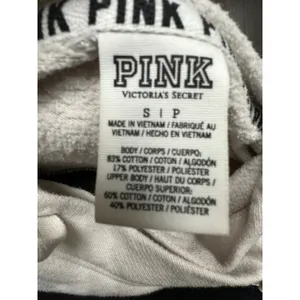 VTG Victoria's Secret PINK Colorblock Hoodie - Gray/Black - Size S‎ (2016) thumbnail 3