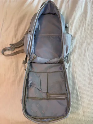 Light Gray Everyday Backpack with Front Organizer thumbnail 3