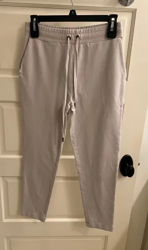 Banana Republic Light Taupe Drawstring Joggers thumbnail 1