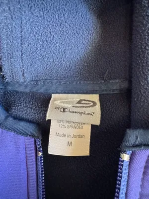 Champion Blue Athletic Zip Up Jacket thumbnail 4
