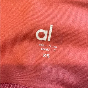Womens ALO Yoga Capris Cropped Leggings Orange thumbnail 5
