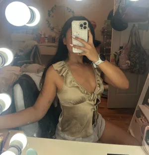 Aritzia Satin blouse thumbnail 1
