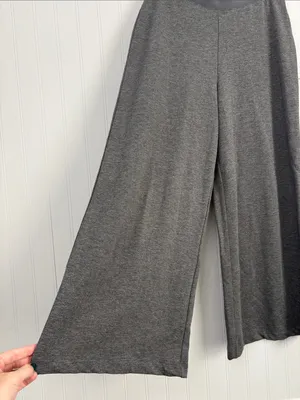 Gudrun Sjoden Stretch Pull On Cropped Capri Pants Women Size XS Grey thumbnail 2