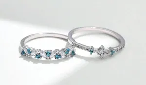 Sterling Silver and blue topaz rings.  thumbnail 4