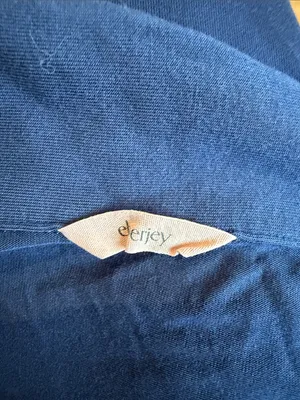 Eberjey Gisele navy blue piped pajamas thumbnail 4