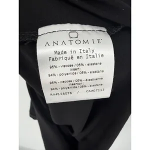 Anatomie Maxi Dress Mesh Panel Sleeveless M Black Italian Luxury Travel Slit thumbnail 10