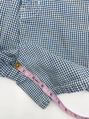 Vintage 90s Y2K Bill Blass Jeans Gingham Denim Mom Shorts Size 12 Cotton Preppy thumbnail 14