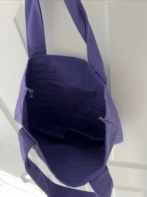 Trader Joe's Purple Canvas Tote Limited Edition thumbnail 4