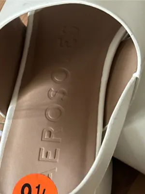 Aerosoles Camilla Beige Cream Platform Open Toe Sandals Heels Shoes NWT thumbnail 8