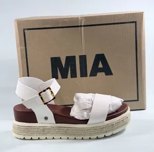 MIA Size-7.5M Womens‎ Kiera Espadrilles Wedge Sandals White thumbnail 1