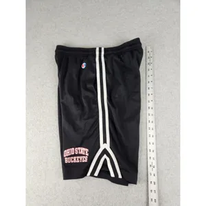 VTG Champion MEDIUM Ohio State Shorts‎ Mesh Black Buckeyes Basketball Pockets thumbnail 10