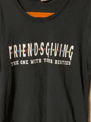 Port and Company Black FRIENDSGIVING Graphic Tee thumbnail 2