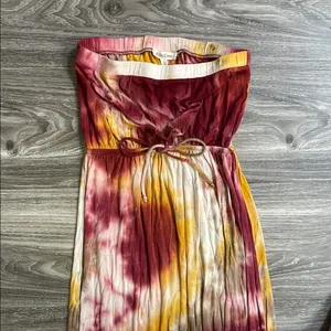 Rolla Coster Multicolor Tie-Dye Dress. Size Large thumbnail 3