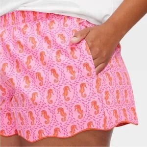 NWT Roller Rabbit x Target Seahorse Poplin Boxer Shorts Pink XS thumbnail 4