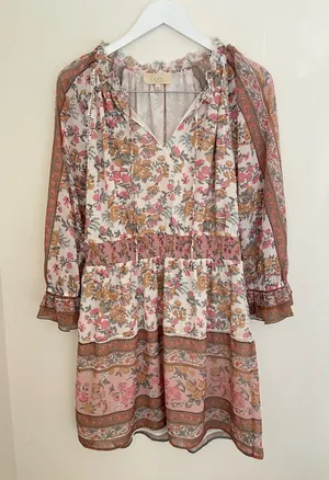 Anthropologie Love the Label Euphoria Boho Dress Size Medium thumbnail 1