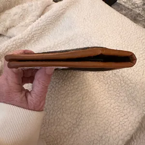 Handmade Women’s Extra large Leather & Cowhide Wallet Brown thumbnail 6
