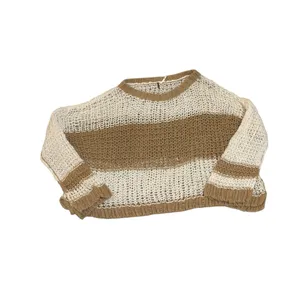 Free People open knit sweater wool and alpaca blend size M thumbnail 2