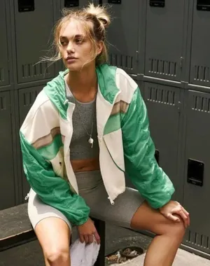 NWOT Free People Summer Breeze Sweat Hoodies Windbreaker Jacket thumbnail 1