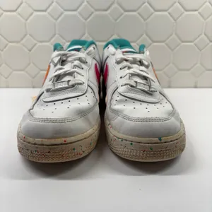 Nike Air Force 1 Low Womens 8.5 White Multi Color Paint Splatter FD4626-181 thumbnail 5