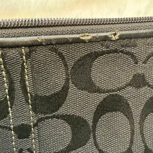 y2k Coach Vintage Leatherware Black Soho Wristlet thumbnail 6