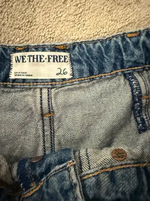 Free People Denim Shorts We The Free Concert thumbnail 4