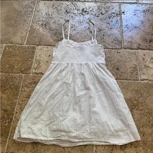 American Eagle White Babydoll Cotton Eyelet Mini Dress Y2K S 2000s thumbnail 5