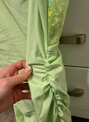 Lucy In The Sky Green Sparkly Mini Dress thumbnail 9