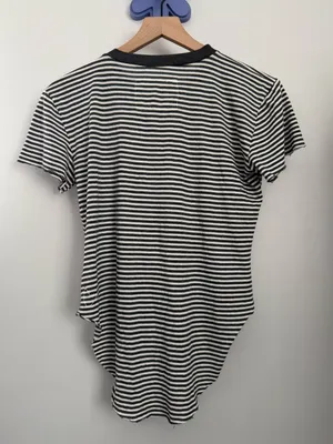 Frank & Eileen XS Theo Perfect Tee Grey White Tee Dolman Relaxed thumbnail 7
