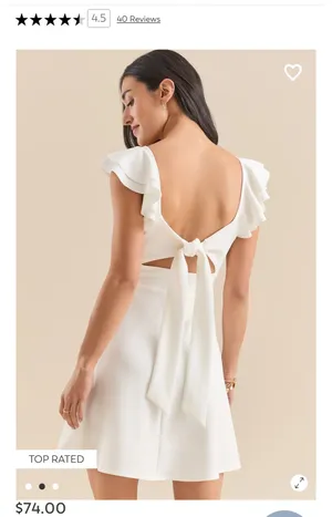 Altar'd State Dress White thumbnail 2