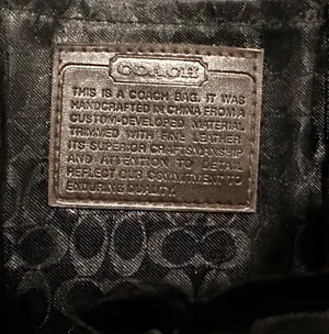 Vintage Coach brown patterned crossbody bag thumbnail 2