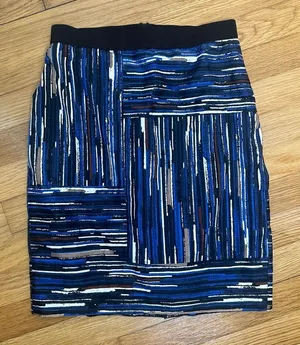 Ann Taylor Artsy Pencil Knee Length Skirt Size O Petite thumbnail 1