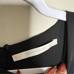 Zara Black Side Cutouts Tie‎ Front Sleeveless Blouse thumbnail 5