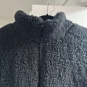 Francesca‘s Black Sherpa jacket size large thumbnail 4