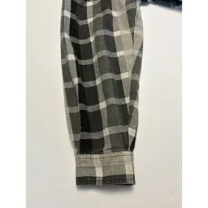 OKAY Button Up Shirt Women 6XL Gray Plaid Oversized Short Sleeve Casual thumbnail 8