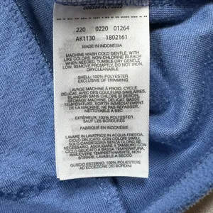 Columbia Fleece Pullover Quarter Zip Blue XL Textured Outdoor Jacket thumbnail 8