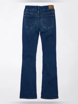 American Eagle Curvy Low Rise Kick Bootcut Next Level Stretch Jean Size 8 Short thumbnail 5