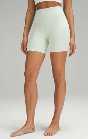 Lululemon Align High-Rise Kohlrabi Green‎ Athleisure 6” Shorts thumbnail 1