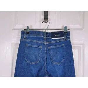 NWT SPANX High Rise Wide Leg Jeans A-Line S Blue Denim Casual Classic Retro thumbnail 6