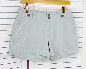 Banana Republic Micro‎ Striped Chino Shorts Grey 4 thumbnail 1