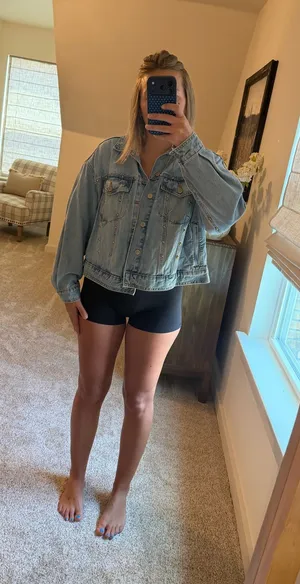 Universal Threads Studded Denim Jacket thumbnail 1