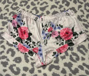 Victoria's Secret Pink Floral Satin Pajama Shorts thumbnail 2