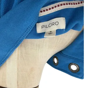 Anthropologie‎ Pilcro Kamrie Popover Top Blue Grommet Pullover Sweatshirt Medium thumbnail 12