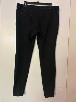 Iris Slim black textured pants thumbnail 4