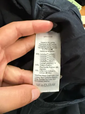 Madewell Black/Navy Pleated Trouser thumbnail 5