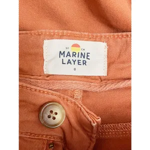 Marine Layer Bridget Pant Sz 0 Baked Apple Clay Orange Cropped Wide Leg Utility thumbnail 7