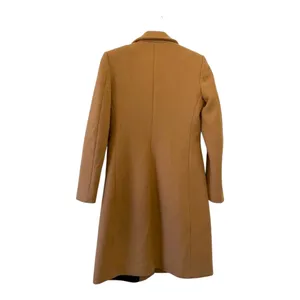 ZARA Camel Wool Blend Tailored Coat Italian Fabric Size XS thumbnail 5