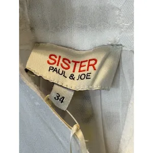 Sister Paul & Joe Maxi Dress Womens 34 Off White Floral La Crima Long Sleeve NWT thumbnail 9
