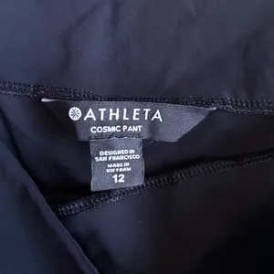 Athleta Cosmic Wide Leg Pants in Black Size 12 thumbnail 16